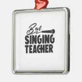 Bester Gesangslehrer Ornament Aus Metall (Links)