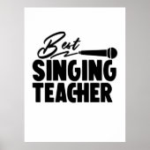 Bester Gesangslehrer Poster (Vorne)