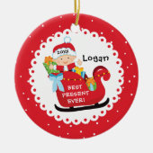 Bester Geschenk Aller Zeiten Baby's erstes Weihnac Keramik Ornament (Vorne)