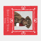Bester Geschenke-Ever Haustier-Hund-Foto-Geschenk Fleecedecke (Vorderseite (Horizontal))
