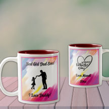Bester Girl-Vater je Zwei-Tonen-Tasse