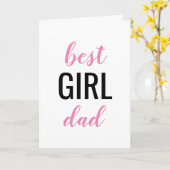 Bester Girl-Vater-Vatertag Karte (Gelbe Blume)