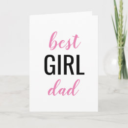 Bester Girl-Vater-Vatertag Karte