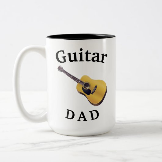 Bester "GITARREN-VATER" überhaupt! Vaters Zweifarbige Tasse (Links)