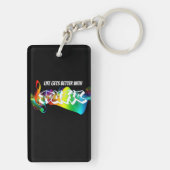 Bester Gitarrenlehrer Schlüsselanhänger (Rückseite)