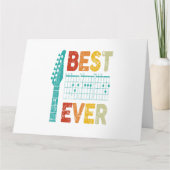 Bester Gitarrenpapa je chordet beste Papa Gitarre  Karte (Vorderseite)