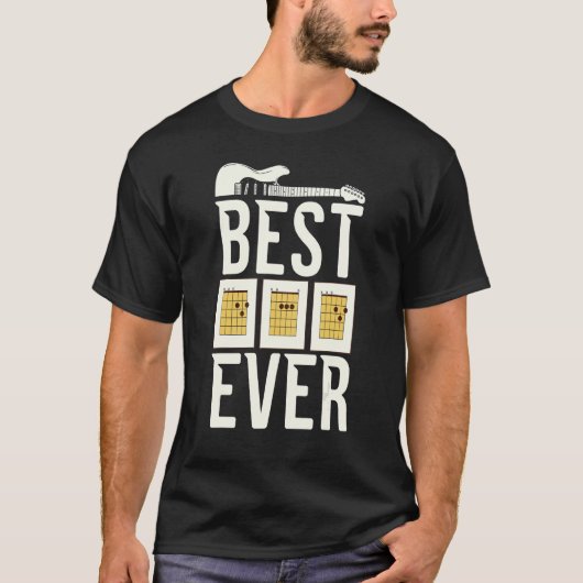 Bester Gitarrist Dad jemals Musikinstrument Gitarr T-Shirt (Vorderseite)