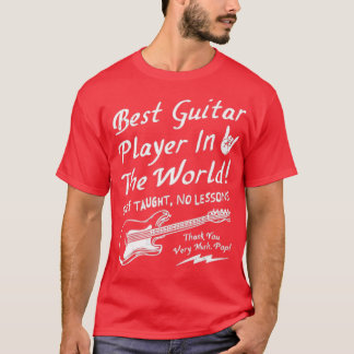 Bester Gitarrist der Welt Textlich T-Shirt