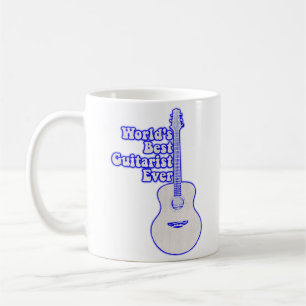 Bester Gitarrist der Welt überhaupt. Vintage Blau Kaffeetasse