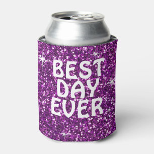 BESTER Glitter des TAG ÜBERHAUPT lila Dosenkühler