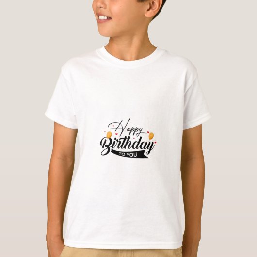 Bester glücklicher Geburtstag T-Shirt (Vorderseite)