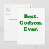 Bester Godson je Postkarte (Vorne/Hinten)