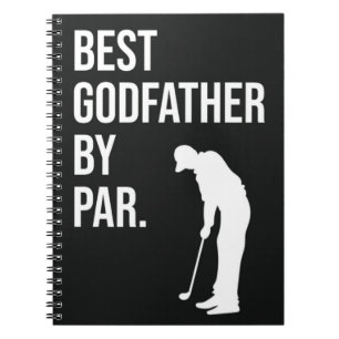 Bester Godvater von Par Uncle Golf Geschenkpapier Notizblock