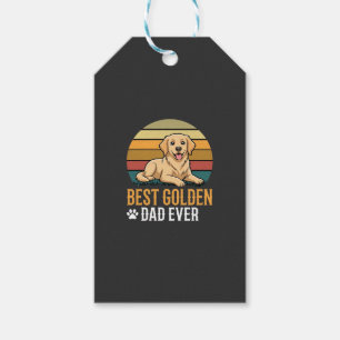 Bester Golden Retriever-Vater Aller Zeiten Retro H Geschenkanhänger