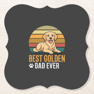 Bester Golden Retriever-Vater Aller Zeiten Retro H Untersetzer