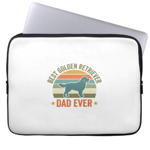 Bester Golden Retriever-Vater Aller Zeiten Vintage Laptopschutzhülle