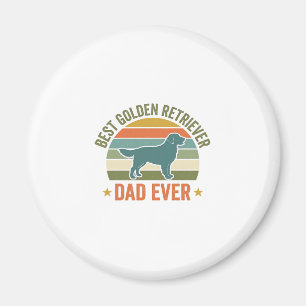 Bester Golden Retriever-Vater Aller Zeiten Vintage Magnet