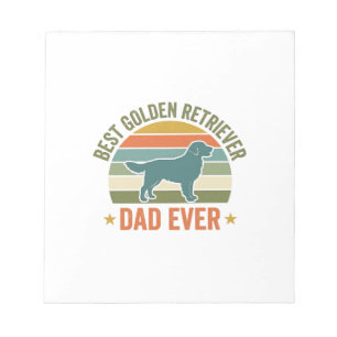 Bester Golden Retriever-Vater Aller Zeiten Vintage Notizblock