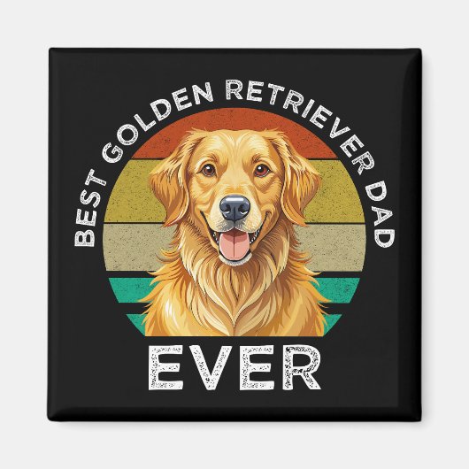 Bester Golden Retriever-Vater überhaupt Magnet (Vorne)