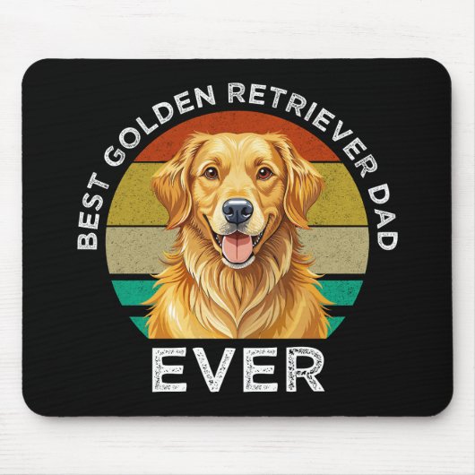 Bester Golden Retriever-Vater überhaupt Mousepad (Vorne)