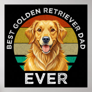 Bester Golden Retriever-Vater überhaupt Poster