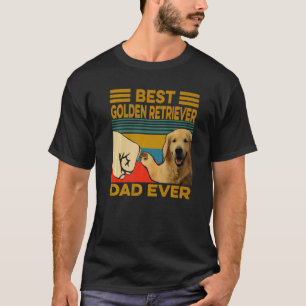 Bester Golden Retriever-Vater überhaupt Vintage Re T-Shirt