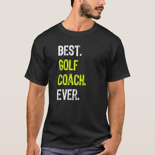 Bester Golf Coach je T-Shirt (Vorderseite)