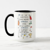 Bester Golf-Freund durch Par Funny Romantischer Ge Tasse (Links)