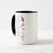 Bester Golf-Opa nach Par Lustiger Spruch Geburtsta Tasse (Vorderseite Links)
