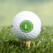 Bester Golfball-Pet Ever Anfangsbuchstabe Personal Golfball (Insitu T-Shirt)