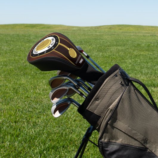 Bester Golfer aller Zeiten Großvater Uhr Golf Headcover (In SItu)