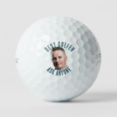 Bester Golfer Gesichtsfoto Ball - Lustiger Titleis (Vorderseite)