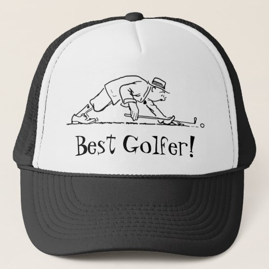 Bester Golfer-Hat Truckerkappe (Vorderseite)