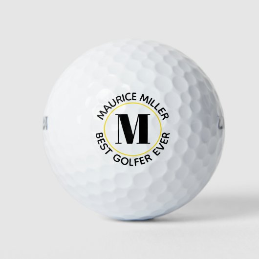 'Bester Golfer je' Golfball (Vorderseite)