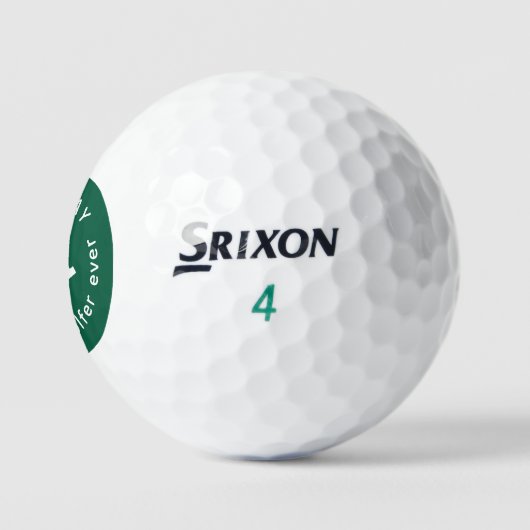 Bester Golfer je grün Mit Monogramm Golfball (Logo)