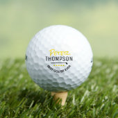 Bester Golfer je schwarz und gelb Golfball (Insitu T-Shirt)