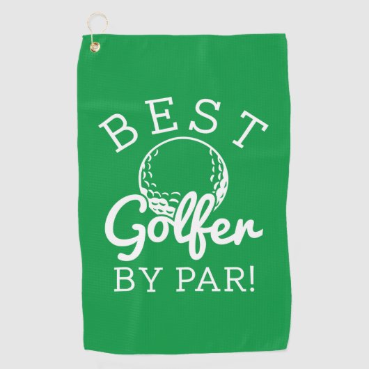 Bester Golfer nach Par Golfhandtuch (Vorderseite)