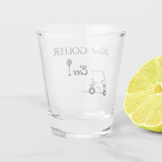 Bester Golfer Schnapsglas (Rückseite)