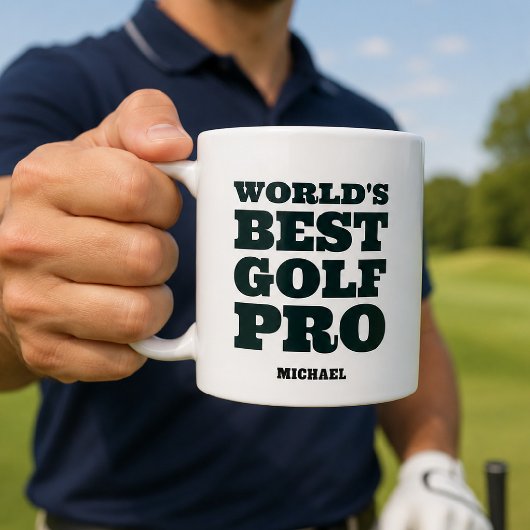 Bester Golfprofi der Welt, benutzerdefinierter Nam Kaffeetasse