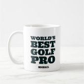 Bester Golfprofi der Welt, benutzerdefinierter Nam Kaffeetasse (Links)