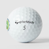 "Bester Golfspieler aller Zeiten" grünes Mongramm Golfball (Logo)
