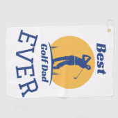 Bester Golfspieler Vater Golfhandtuch (Horizontal)