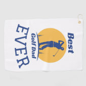 Bester Golfspieler Vater Golfhandtuch (Horizontal)