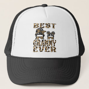Bester Grammy je Leopard Karierter Muttertag Truckerkappe