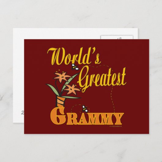 Bester Grammy je Postkarte (Vorne/Hinten)