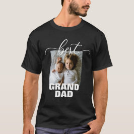Bester GRAND VATER Foto Vatertag T - Shirt