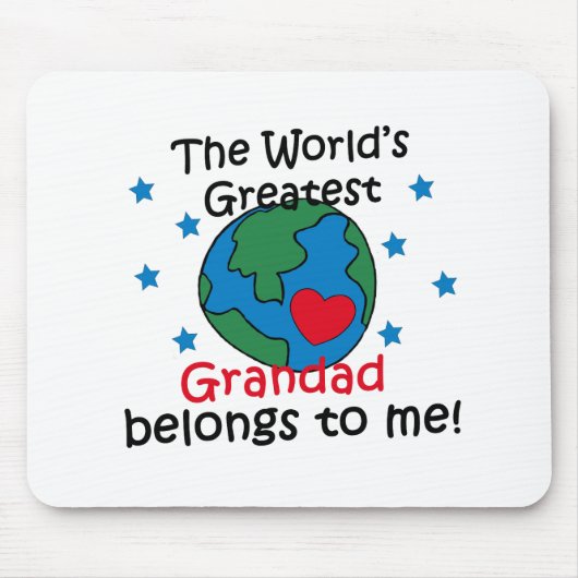 Bester Grandad gehört mir Mousepad (Vorne)