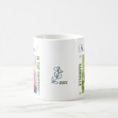 Bester Grandad im Universum - zwei quadratische Kaffeetasse (Mittel)