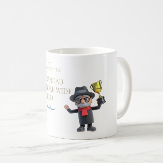 Bester Grandad in der Welt Kaffeetasse (VorderseiteRechts)