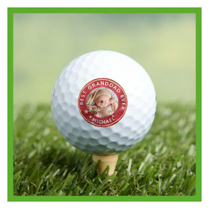 Bester GrandDad je Foto Personalisierter Name Golfball